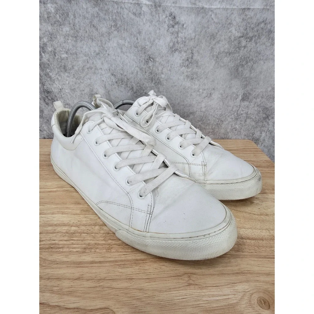 Banana Republic Sneakers Mens 12 White Leather Low Top Casual Shoes 420256-03